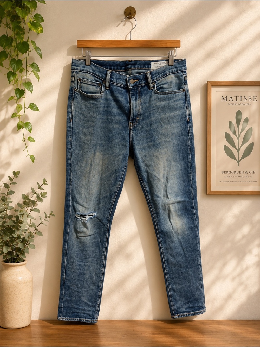Banana Republic Men's Blue Slim Straight Jeans